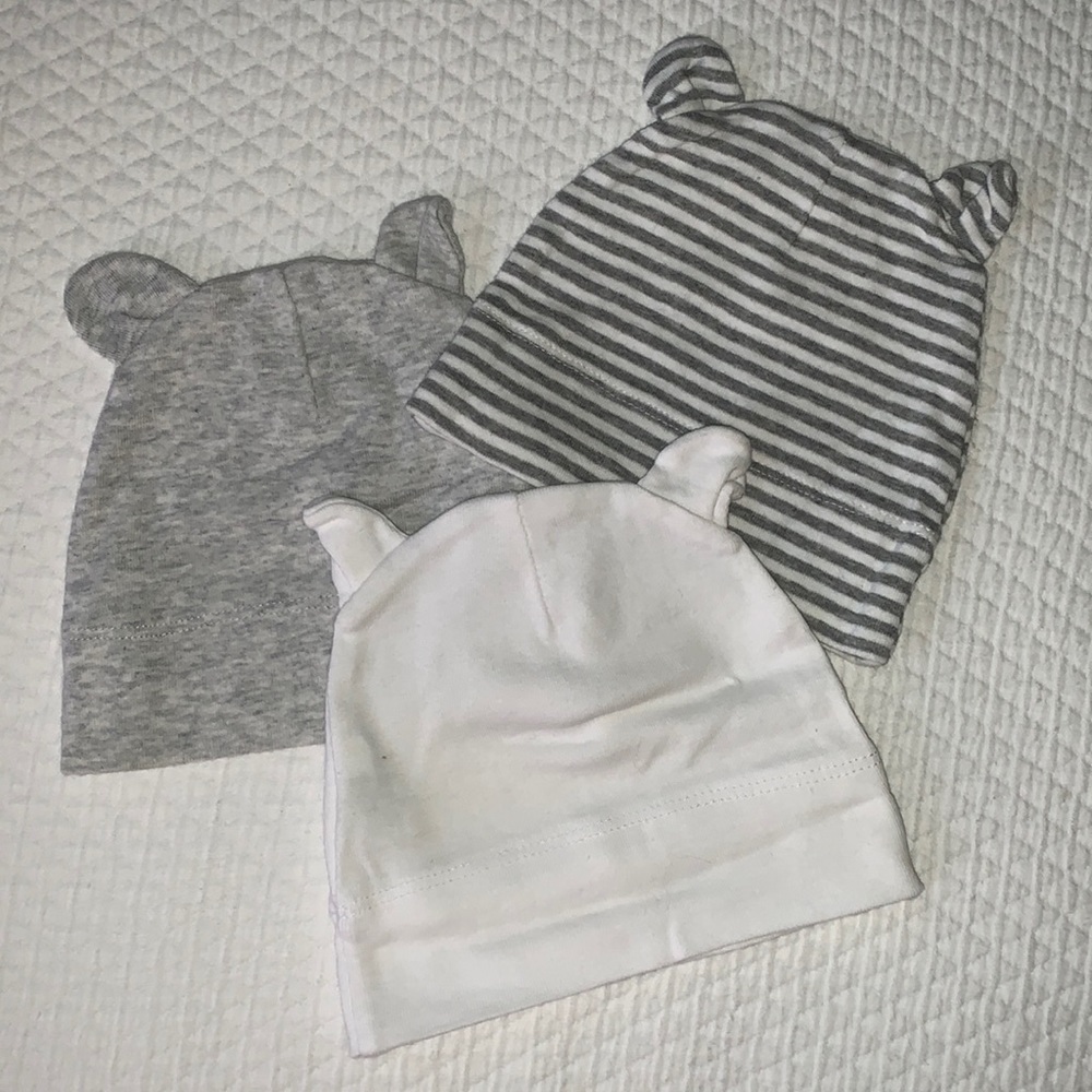Set of 3 Baby Hats